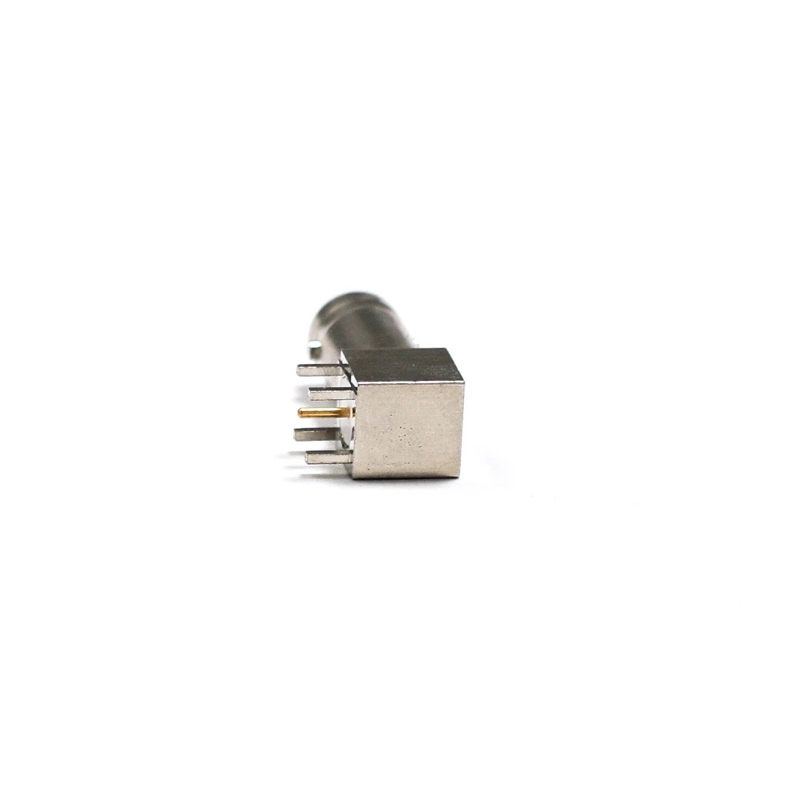 1Pc Bnc Vrouwelijke Jack Rf Connector Haakse Pcb Mount 90-Graden Lassen Terminal Nieuwe Groothandel