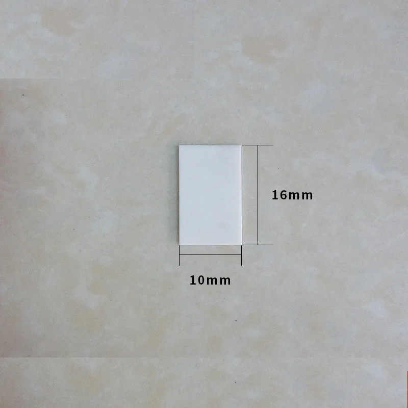 50pcs Alumina Ceramic Sheet 10*16*, 10*20, 10*28mm Non-porous Thermal Conductive Ceramic Sheet Insulating Ceramic Substrate