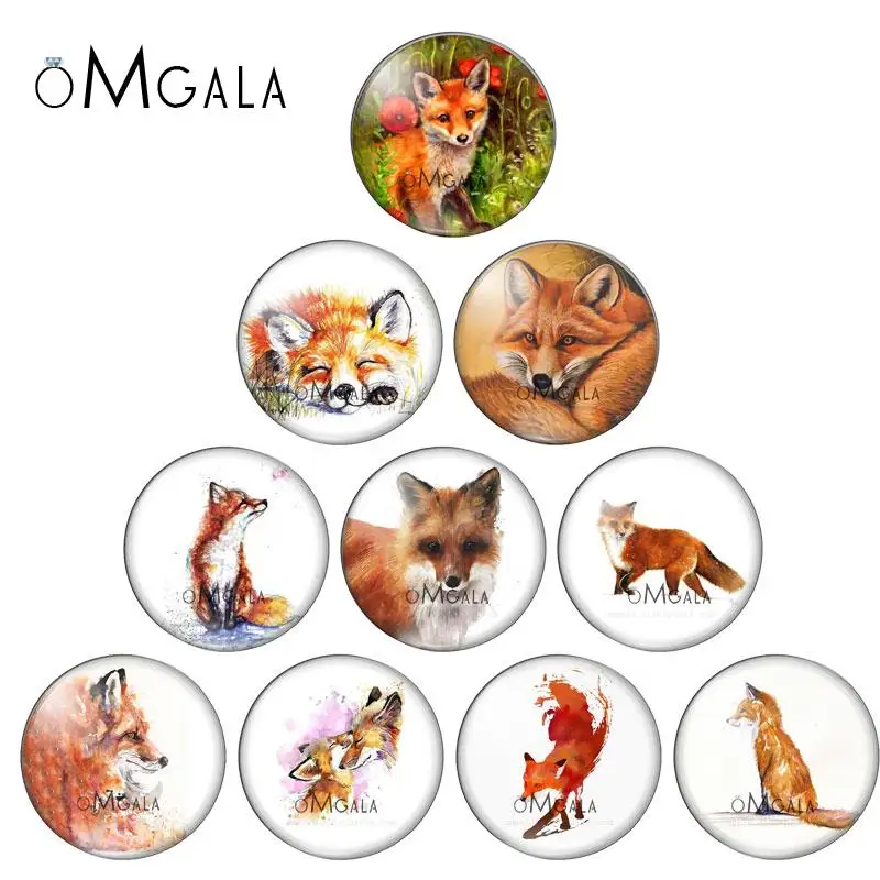 

Lovely Art Wolf Animals Paintings 10mm/12mm/14mm/16mm/18mm/20mm/25mm Round photo glass cabochon demo flat back Making findings