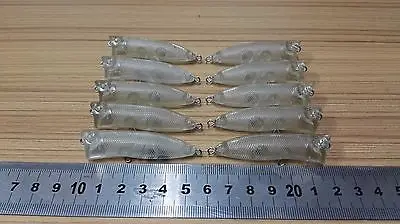 10pcs Unpainted Popper Hardbaits Fishing Lure Bodies 2 Inch 1/6 OZ Blank lures JS#169