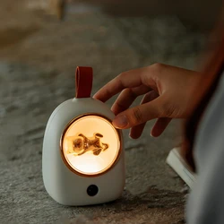 LED Night Ligth USB Rechargeable Motion Sensor Multinational Cat Bedroom Cabinet Human Body Introduction Lamp