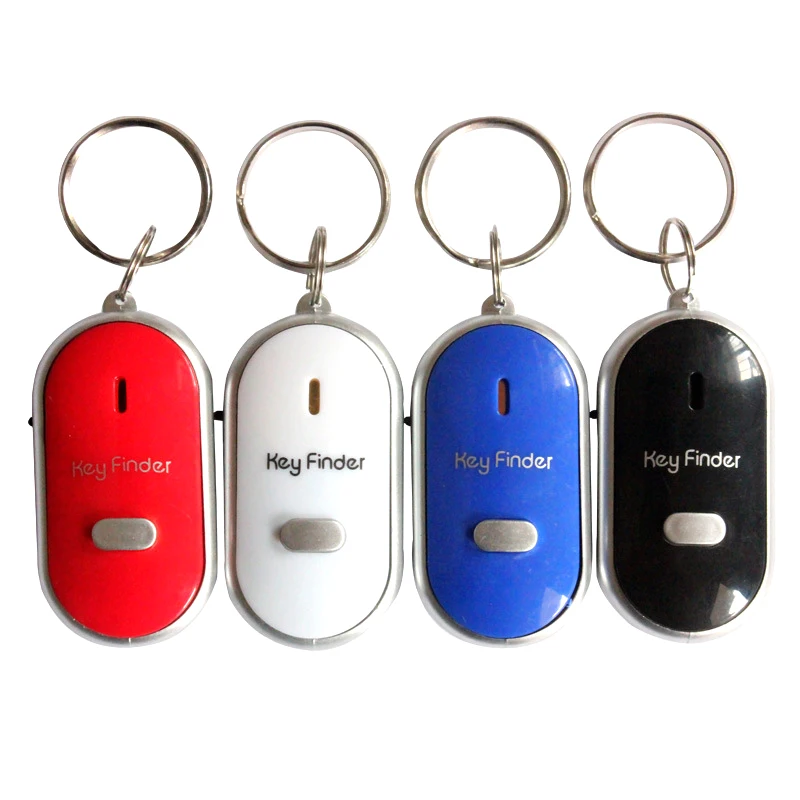 LED Key Finder Locator Find Lost Keys Chain Keychain Whistle Sound Control Locator Keychain Accessories DJA88