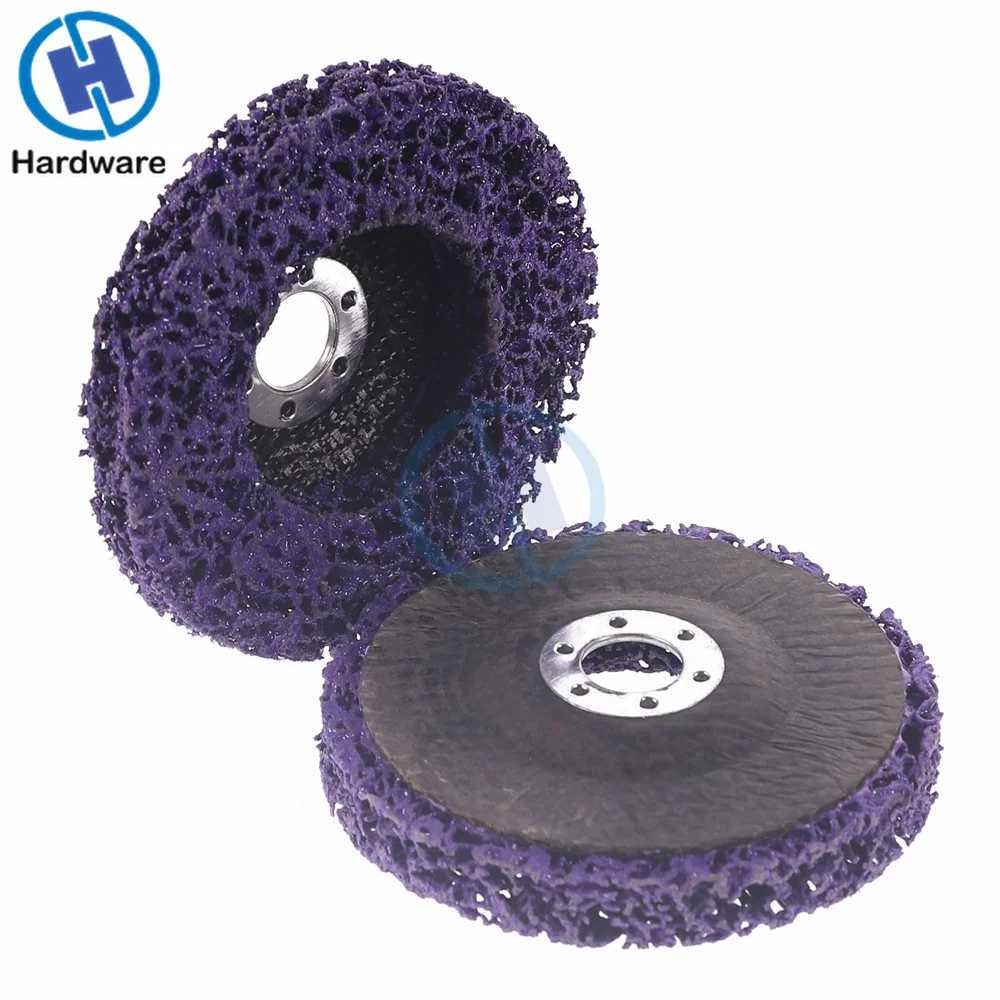 2pcs 125mm Poly Strip Disc Abrasive Wheel Paint Rust Removal Clean For Angle Grinder