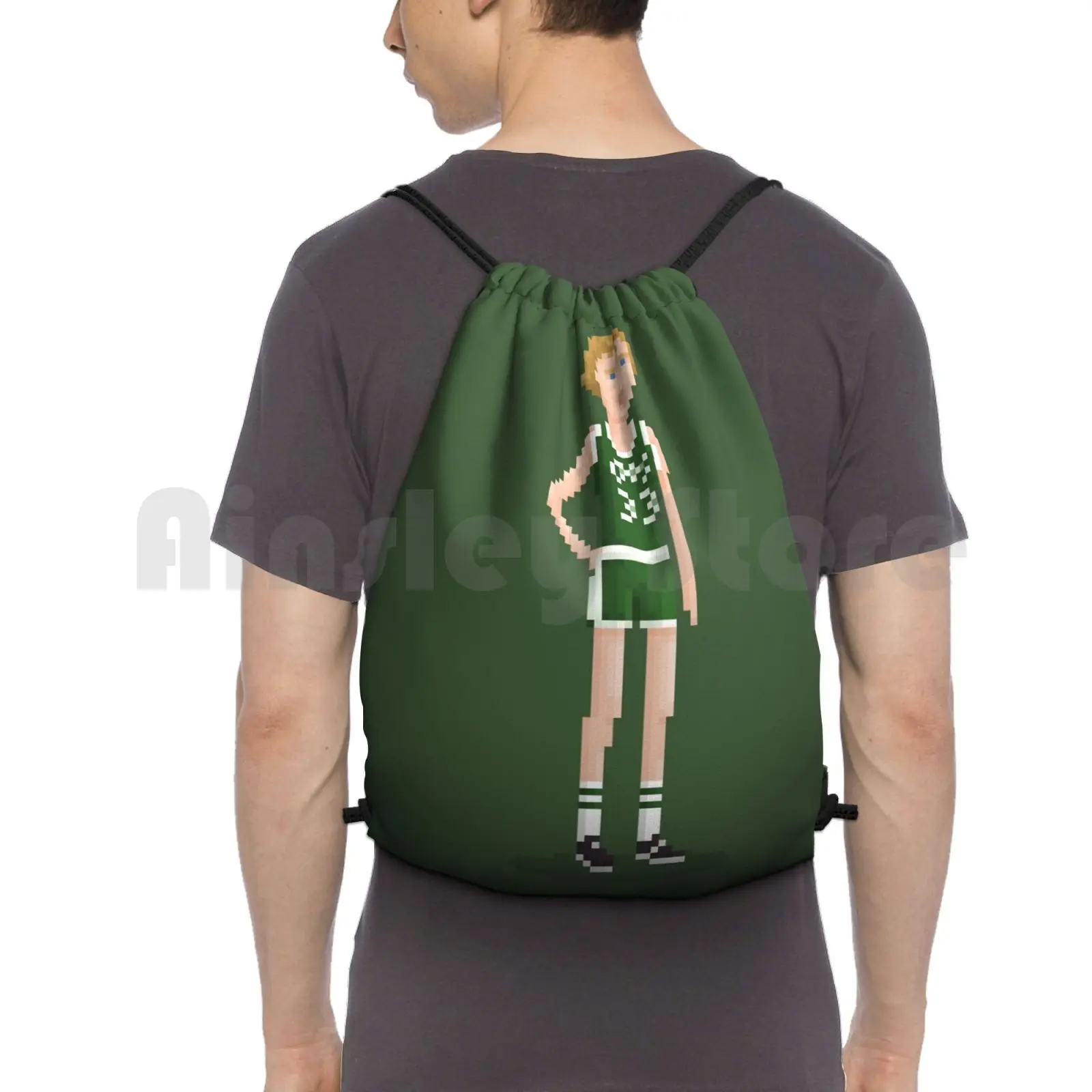 

Bird Backpack Drawstring Bags Gym Bag Waterproof Larry Bird Magico Basketball Basket Final Mvp Player Legend Fame Dream