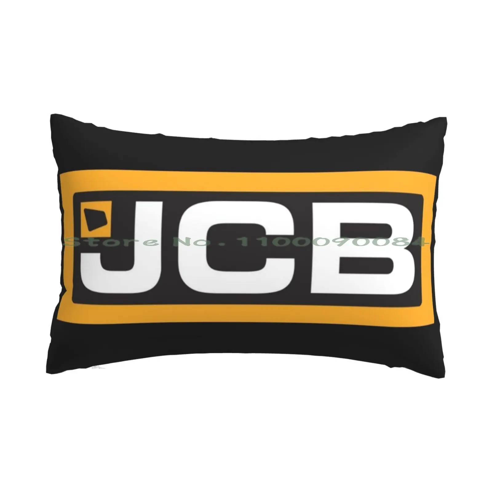 Jcb Pillow Case 20x30 50*75 Sofa Bedroom Digger Mechanical Excavator Bulldozer Sand Deal Beach Digging Sea Defences Flood