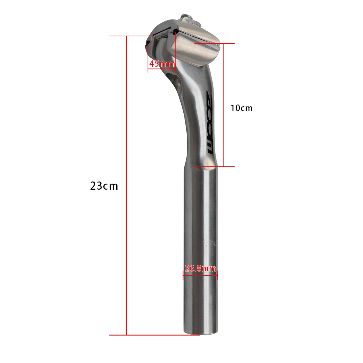 ZOOM dead-flying bicycle seat rod after polishing aluminum alloy floating seat rod diameter 26.8  &  27.2