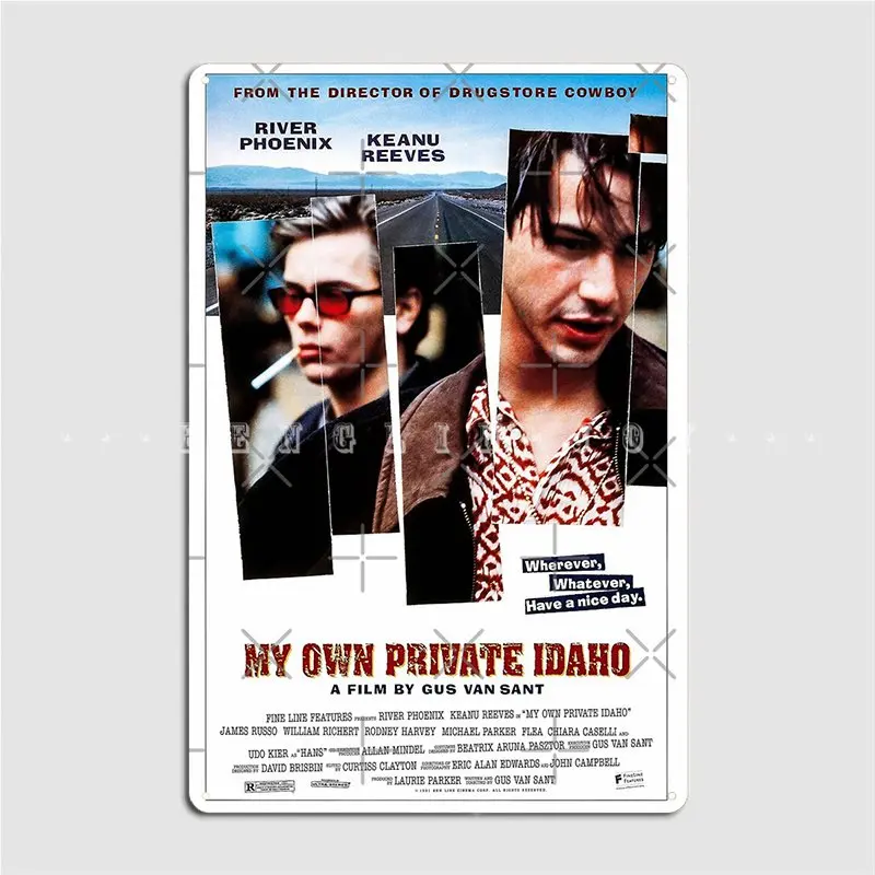 My Own Private Idaho 1991 Metal Sign Pub Club Bar Designing Plates Tin Sign Poster