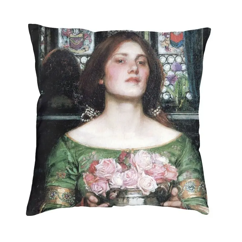 Gather Ye Rosebuds While Ye May Luxury Pillow Cover Home Decorative John William Waterhouse Sofa Cushion Case