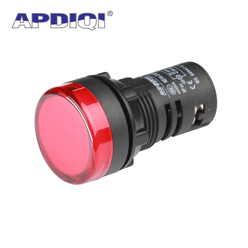 1Pcs 22mm 12V 24V 220V 380V  AD16-22 Panel Mount High Brightness LED Power Indicator Pilot Signal Light Lamp Red Green White