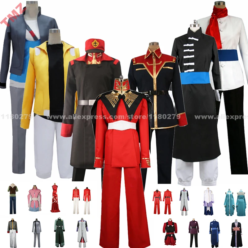 

Mobile Suit Zeta Gundamm Char Aznable Bask Om Female Male Group of Characters Anime Cosplay Costume,Customized Accepted