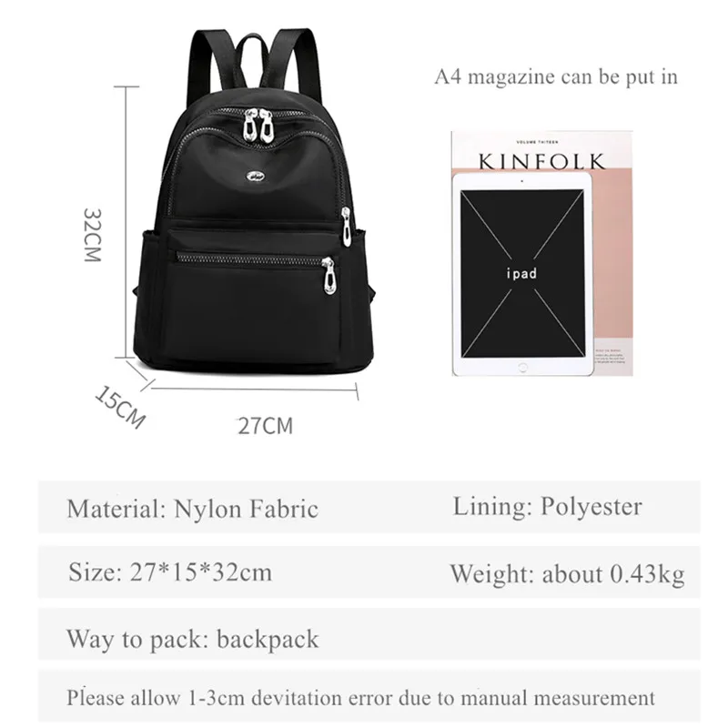 Vento Marea Travel Women Backpack Casual Waterproof Youth Lady Bag Female Large Capacity Women\'s Shoulder Bags 2020 Red Rucksack