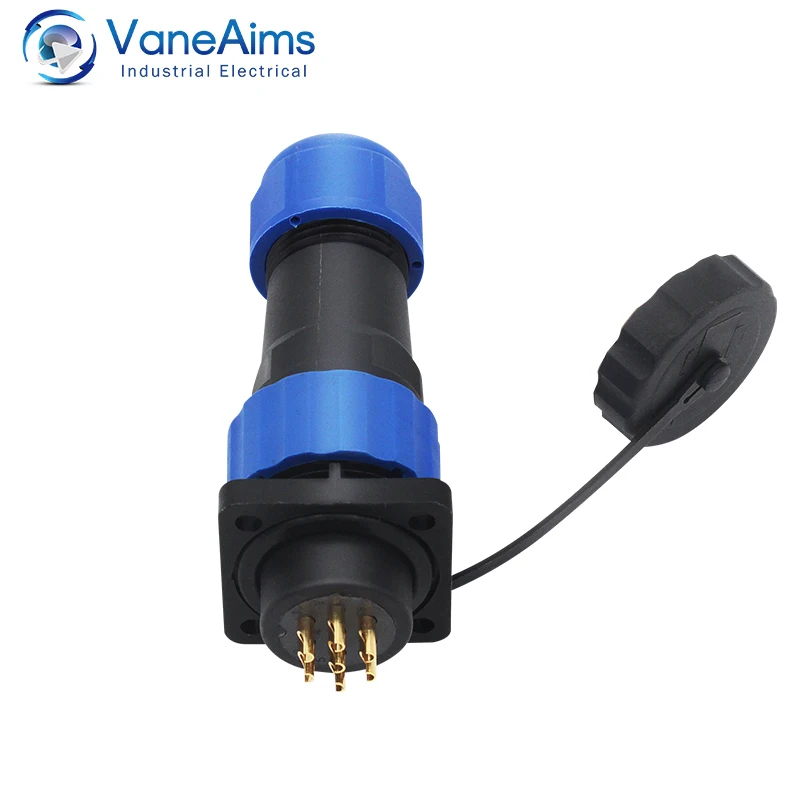 Waterproof connector SP20-2/3/4/5/6/7/9/10/12/14 pin plastic aviation socket plug wire terminal block Elbow connector