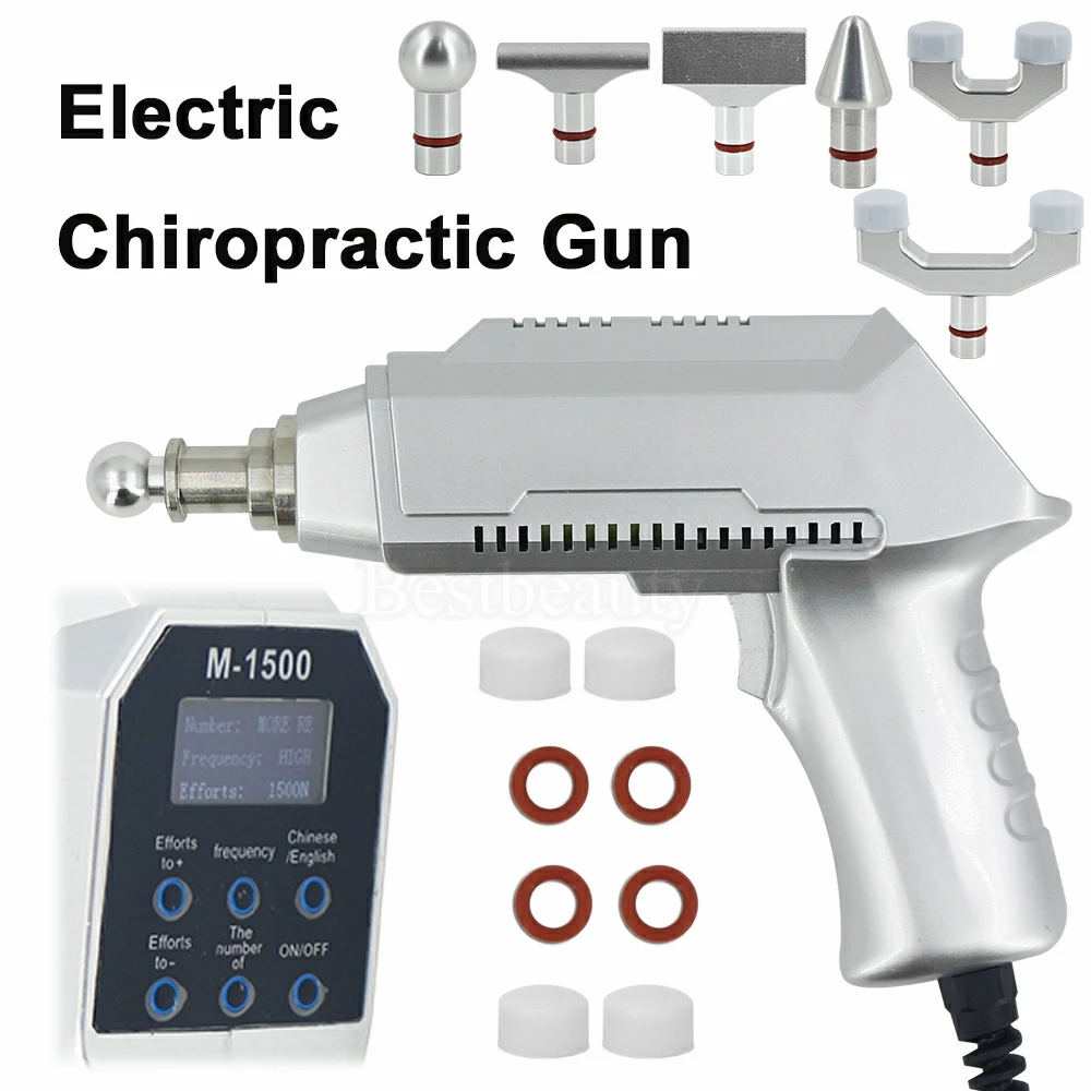 

2025 New Electric Correction Gun Adjustable Intensity Therapy Lumbar Spinal Pain 1500N Chiropractic Tool Massage Gun Top Quality