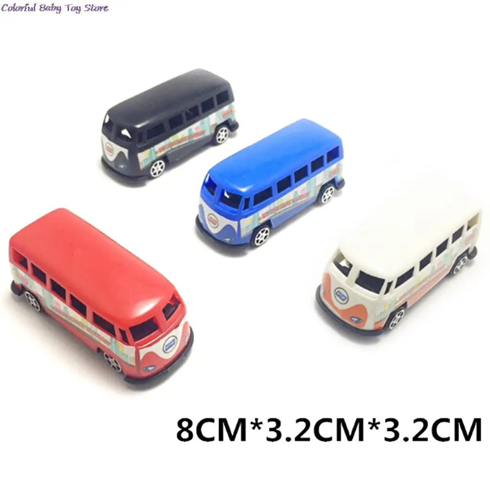 Mini Pull Back Blue Green Yellow Red  Plastic Tayo Bus  Tayo The Little Bus Korean Anime Oyuncak Car Model Random Color