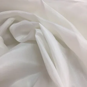 Tecido de seda pura não tingido para mulheres vestido, lenço e pintura, 100% forro de seda, branco natural, DIY 8 principais vendas tecido seda cetim - №4
