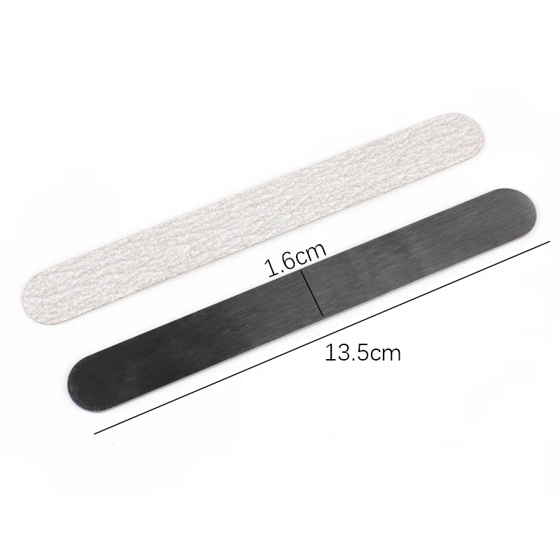 Mini Size Replaceable Nail Files 100/180/240 Grit Polishing For Manicure Metal Handle 100Pcs  Removable Pads  Files