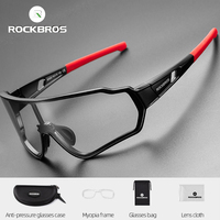 ROCKBROS UV400 Photochromic Cycling Glasses Sports Eyewear Bicycle Glasses Men Bike Sunglasses Women MTB Road Cycling Goggles