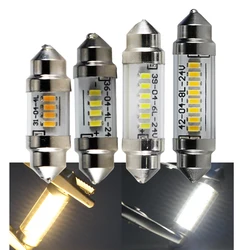 Festoon Led para coche y camión, lámpara Interior de estilo, Bombilla de lectura automática, 31mm, 36mm, 39mm, 42mm, C3W, C5W, C10W, Dc 6, 12, 24 V