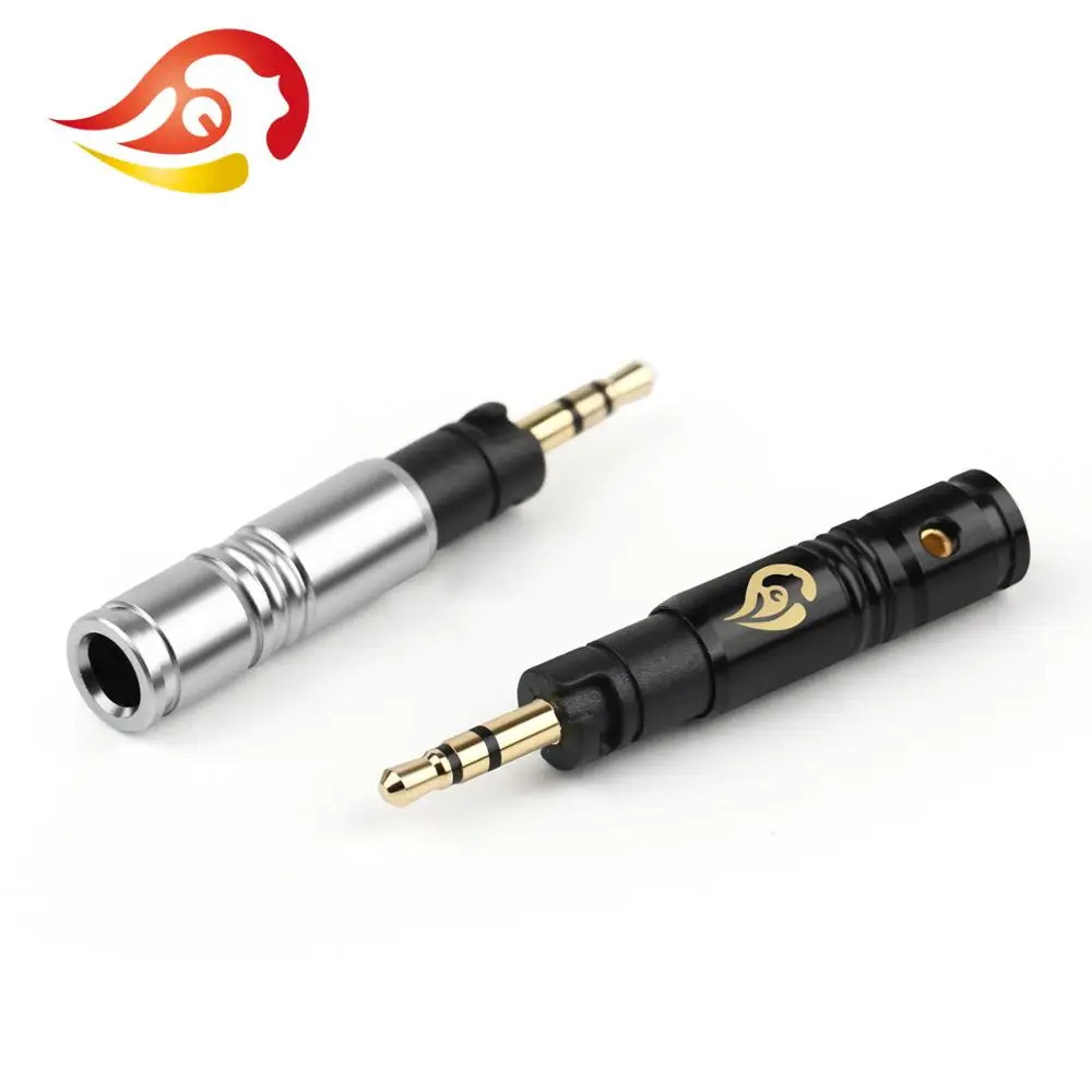 QYFANG 2.5mm 3 Pole Stereo Audio Jack Earphone Plug Metal Adapter Wire Connector For Precision Bass-driven Momentum HiFi Headset