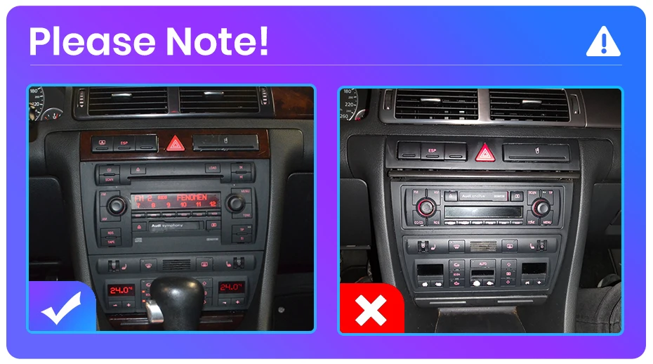 Junsun Drahtlose CarPlay Android Auto Auto Radio Für Audi A6 C5 1997 1998 1999-2004 S6 RS6 GPS Multimedia 2 din Systeme Stereo – Detail 1