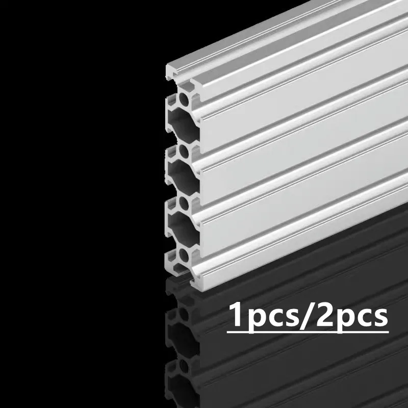 CNC aluminum profile 2080 aluminum profile extrusion 100mm-1000mm EU standard 3D printer parts anode wire guide aluminum profile