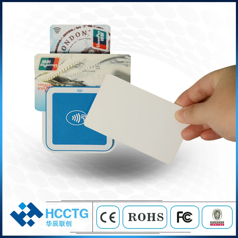 Multi in 1 Bluetooth EMV PCI NFC Magnetic Chip Card Reader Writer I9