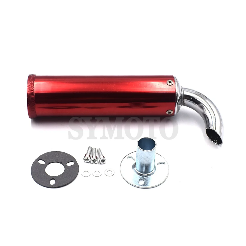 Universal metal Motorcycle Racing Exhaust Muffler Silence Silencer Scooter 2 Stroke Motorcycle Exhaust Pipe Muffler