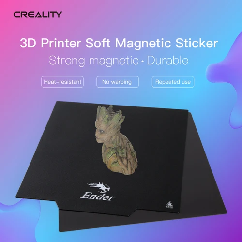 Imagen 2 del producto Creality-Ender 3 cama oficial, superficie de construcción extraíble magnética ultraflexible, cubierta de cama caliente, Kit de plataforma de impresión