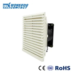 3323-230 Electrical Cabinet Ventilation Set Shutter Fan Grille Louver Blower Exhaust Cooling 230V 120mm Industrial Fan Filter