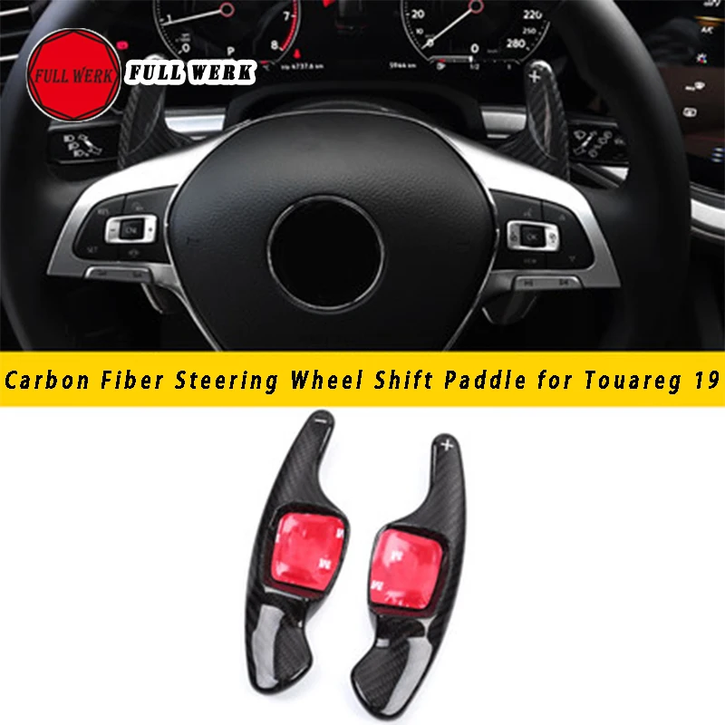 

Carbon Fiber Car Steering Wheel Shift Paddle Extension Shifter for Touareg 19 Car Styling Interior Accessories