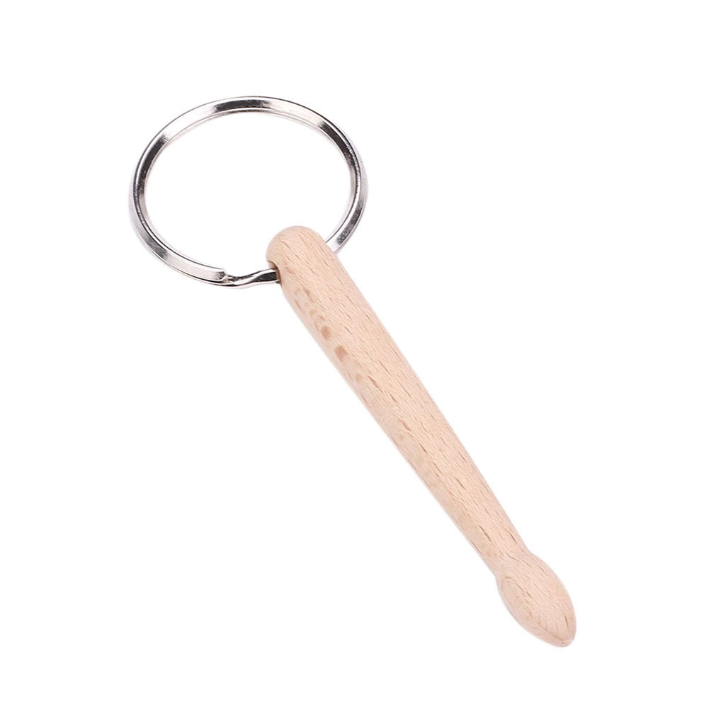 Mini Drum Sticks Keychain Beech Wood Drumsticks Percussion Key Ring Fashion Accessories Music Gift Musical Instrument Toys