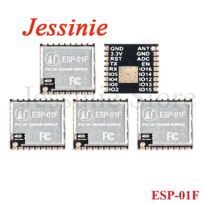 

5 шт. ESP-01F ESP8285 последовательный порт к беспроводному модулю WIFI 8 Мбит с антенной IOT