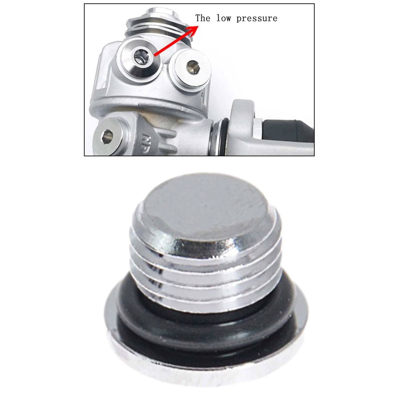 Scuba Diving Regulator Port Plug Low Pressure High Pressure - 3/8