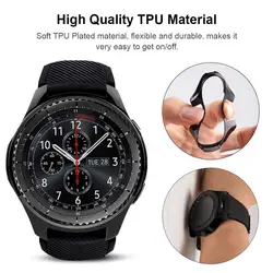 Case for samsung Galaxy watch 46mm/42mm strap TPU Plated Screen protector cover bumper S 3 42/46 mm Gear S3 Frontier band