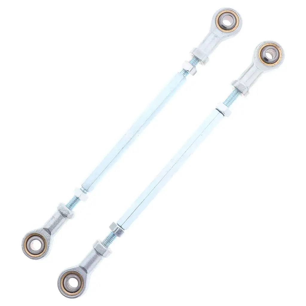 2pcs ATV Steering Shaft Bolt Tie Rod for Modified ATV Four Wheeler Quad Go Kart Dirt Bike Ball Joiner Steering Shaft Assembly