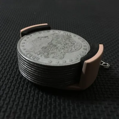 Coin Dumper / Holder for Half Dollar, Morgan Coins Magic Tricks Coin Appear/Vanish Stage Close Up Illusions Gimmick Props Magia