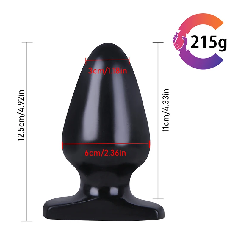 12.5*6cm Adult Anal Sex Toys Huge Butt Plugs for Men Prostate Massage Female Vagina Anal Expansion Stimulator Big Anal Beads