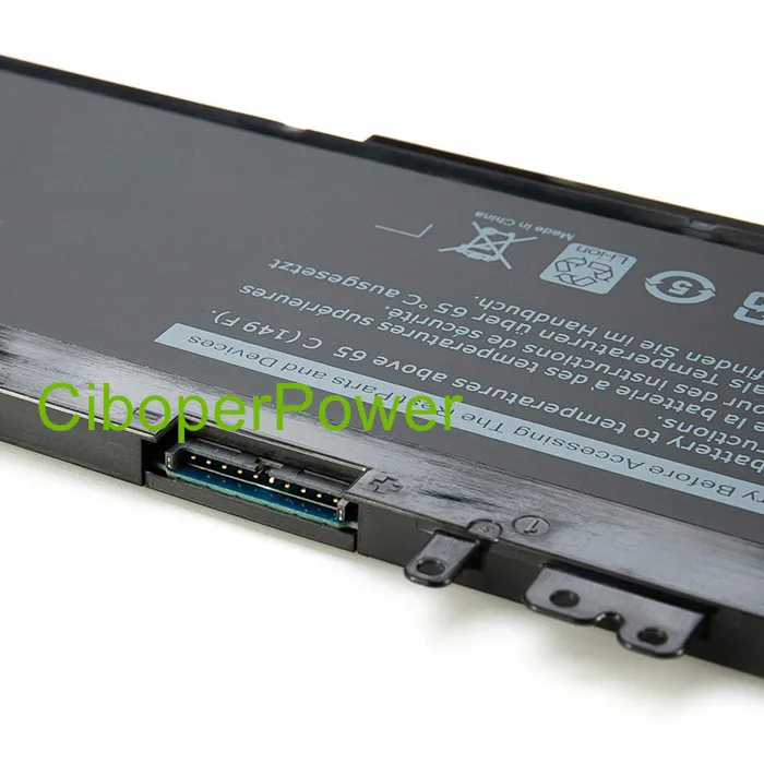 Original quality laptop battery for WJ5R2 4F5YV G9G1H 04F5YV 0G9G1H 3510 5570 E5570 11.4V 84wh