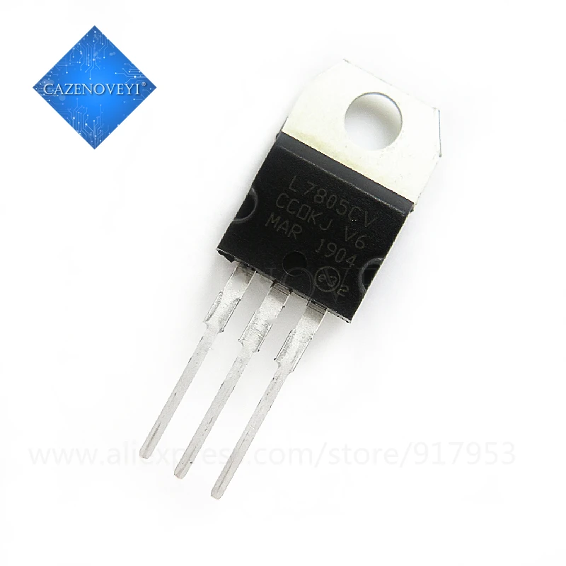 10pcs/lot L7805CV L7805 7805 LM7805 KA7805 Voltage Regulator 5V TO-220 In Stock