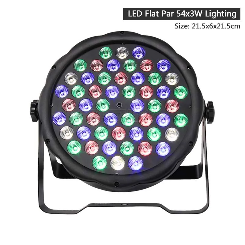 LED Par 12x3W RGBW LED Stage Light Par Light 54x3W DMX512 for Disco DJ projector Machine Party Decoration SHEHDS Stage Lighting