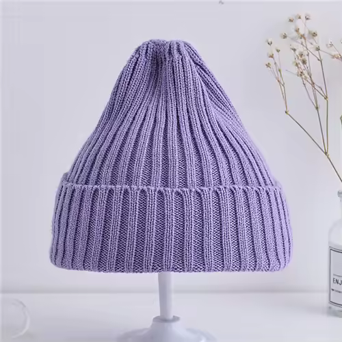 Baby Kids Ribbed Knitted Beanie Hats For Girls Boys Casual Toddlers Windproof Cap 6M-4Years Baby Photography Props Accessories - Image 13