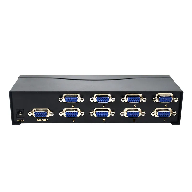 8 Port Vga Switch Box Hd Video Computer Gastheer Display Sharer Converter 8 In 1 Out Met Afstandsbediening Switching