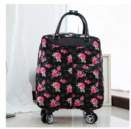 20 inchWomen Carry-on hand luggae Bag Travel Trolley Bags Rolling luggage Backpack Bag Women Cabin Travel Trolley Bags on wheels