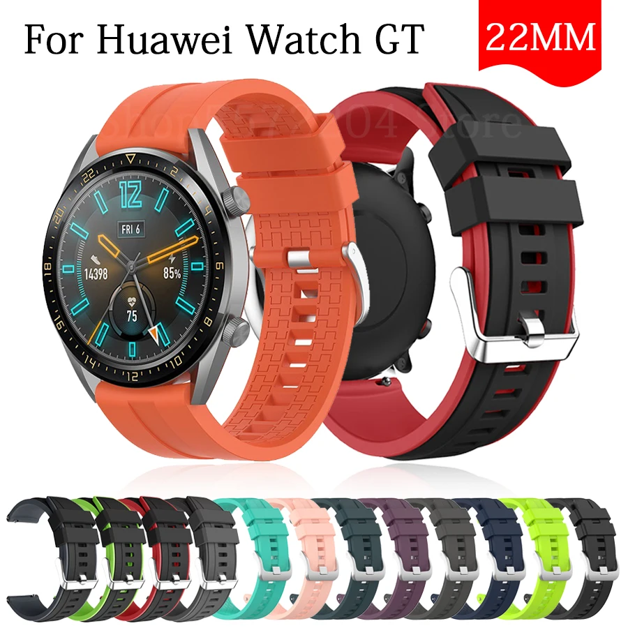 For GT2 Pro Strap Silicone Watchband for Huawei Watch GT 2 GT 42MM 46mm GT 2 Pro HONOR Magic Band Bracelet 22MM Wristband Correa