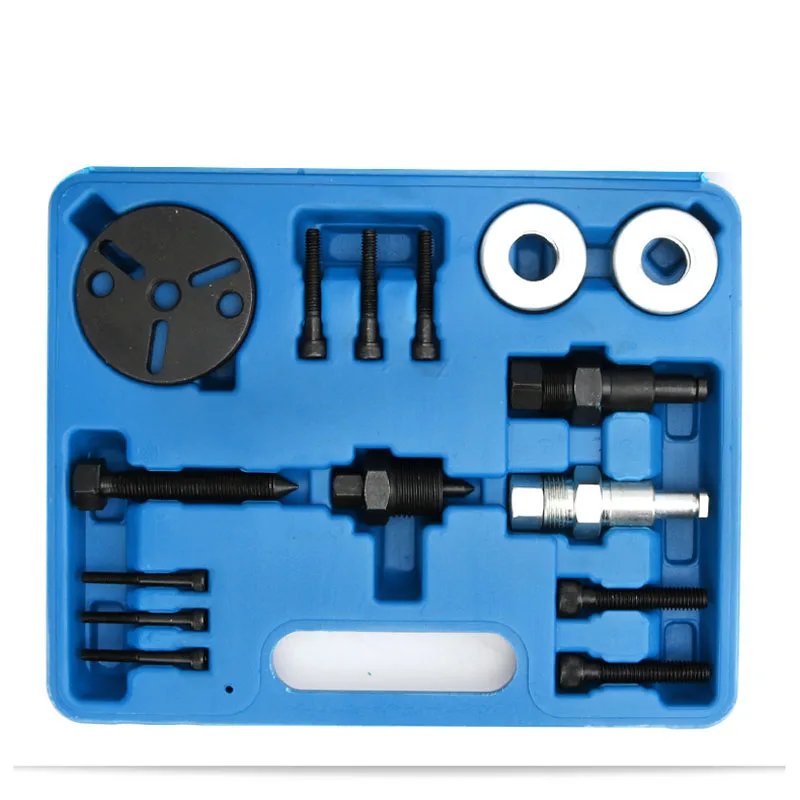 15PCS Air Compressor Clutch Rebuild Removal Tool Kit AC Clutch Puller on Car Auto Air Conditioning for GM Ford Chrysler