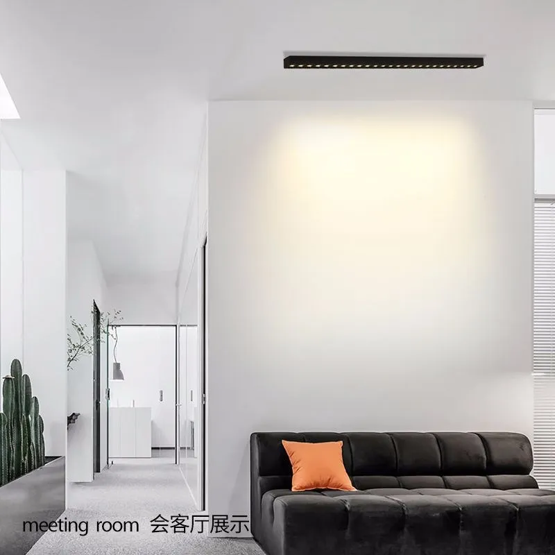 

30W/40W/45W Surface Mounted LED Ceiling Spotlight Light Square COB Living Room Corridor Aislet Liner Light for Museum Exhibition