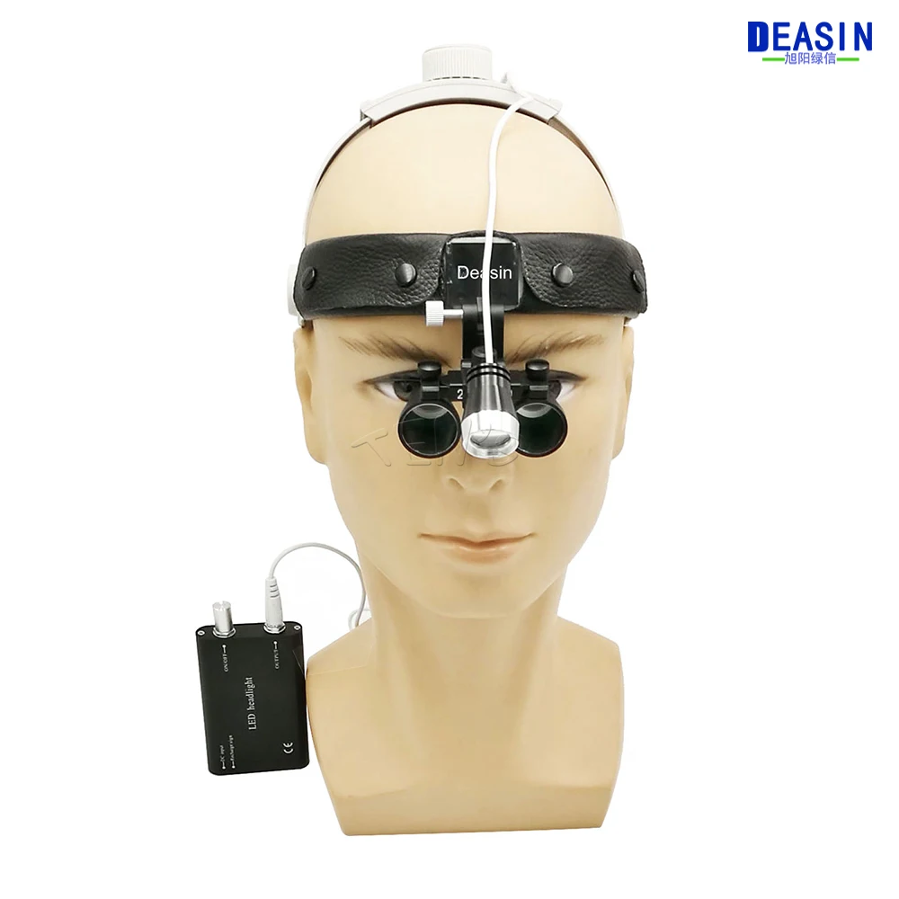 Dental High Quality 3.5X Times Enlarge Easy Wearing Surgery Operation Surgical Magnifier Dental Loupe With LED Light