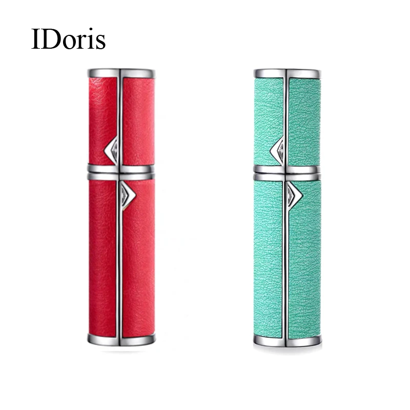 

IDoris Perfume Bottle 5ml Mini Perfume Atomizer Aluminum Refillable Spray Bottle Travel Leakproof Container Buttom Valve 5ml 2PC