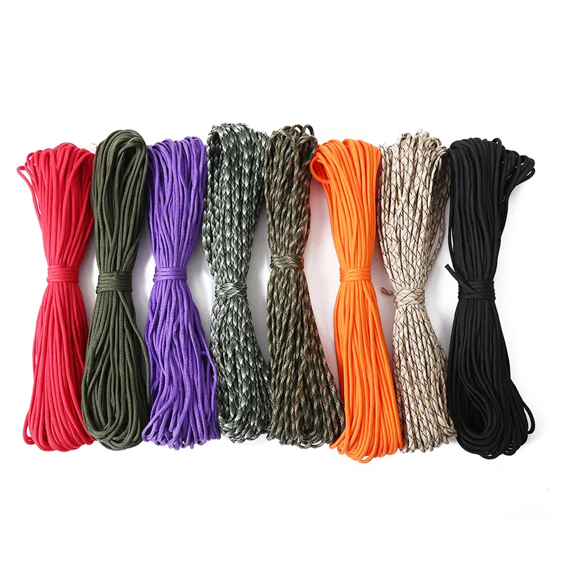 5m 4mm Paracord 550 Parachute Cord Outdoor Hiking Lanyard Tow Camping Rope Clothesline Tent Mountaineering Survival Accessories