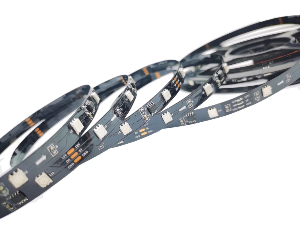 DC12V WS2811/SM16703 Addressable RGB  Pixel Strip Light ;30leds/m  Flexible Digital Led Strip ;  External 1 IC Control 3 Leds